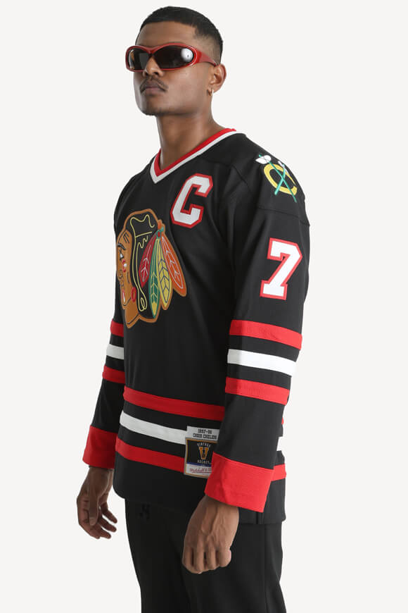 T-shirt structuré à manches longues - Black