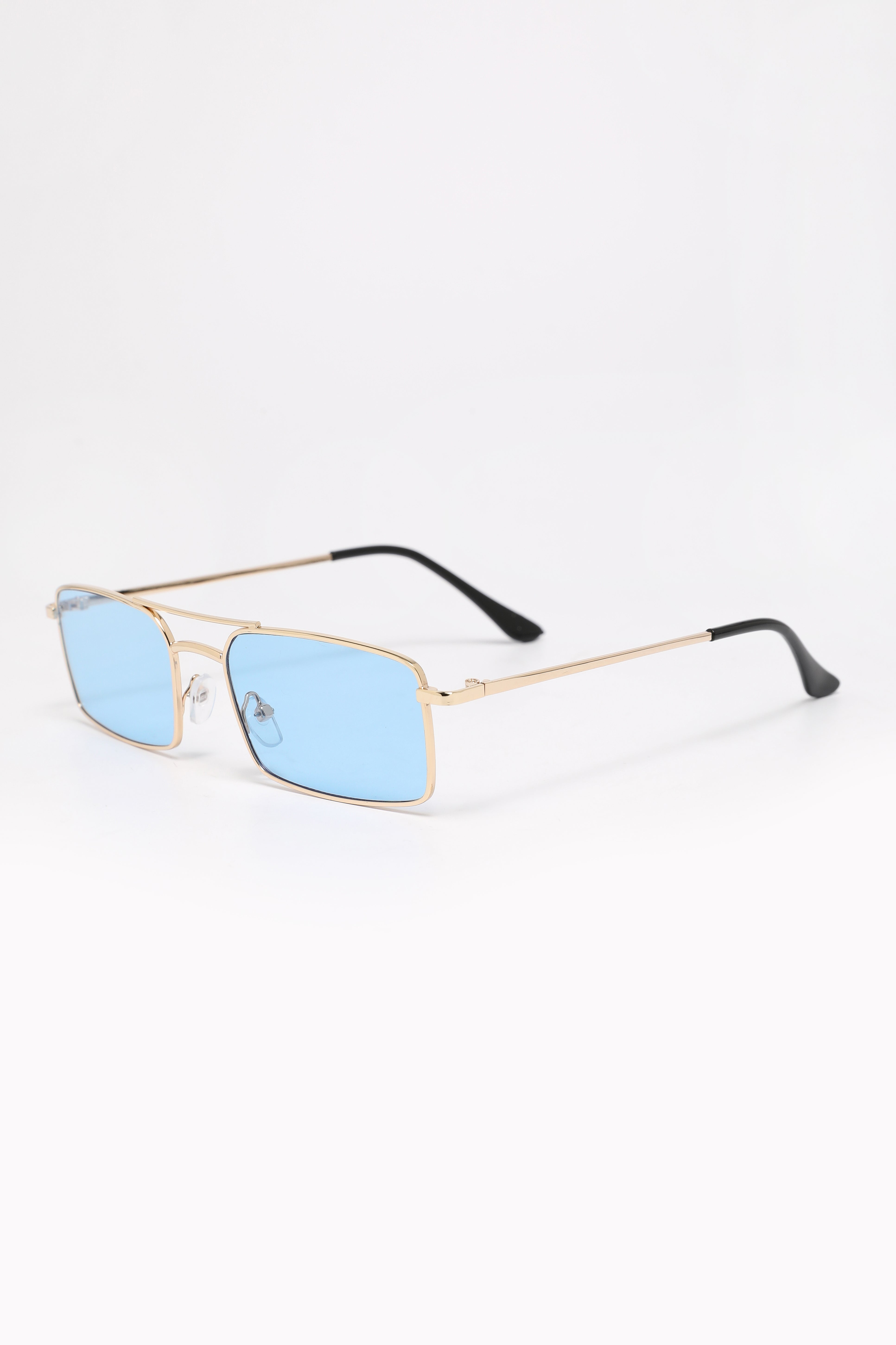 Glasses - Gold + Light Blue