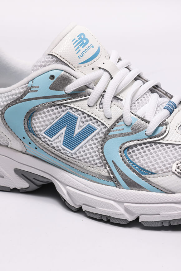 G530 Core Sneaker - White + Light Blue + Silver