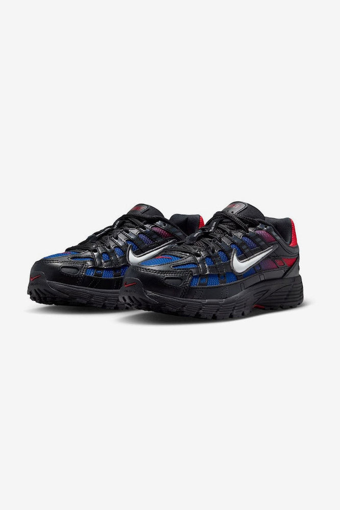 P-6000 Fade Sneaker - Black + Off White + Bright Crimson