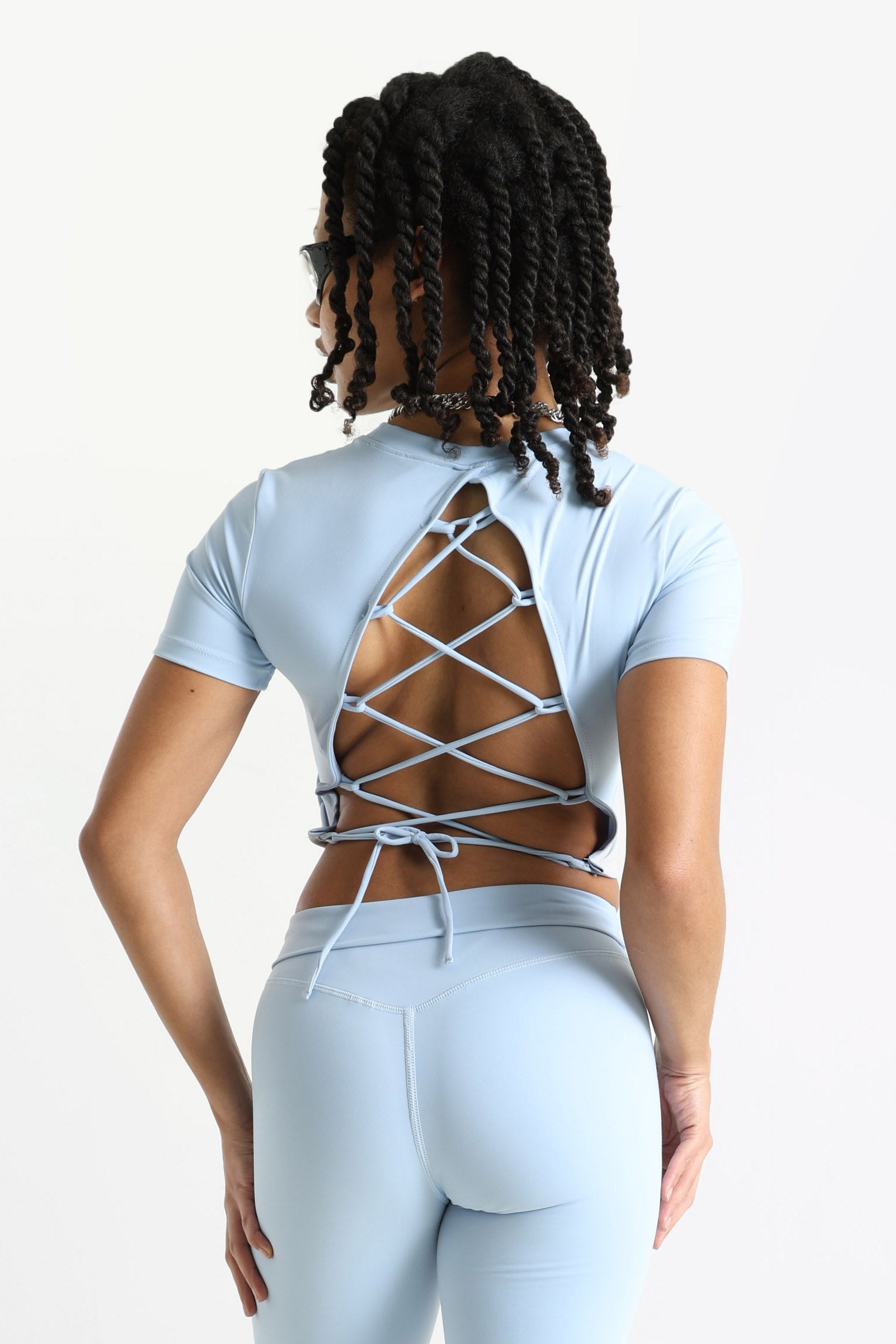 Crop T-Shirt - Sky Blue