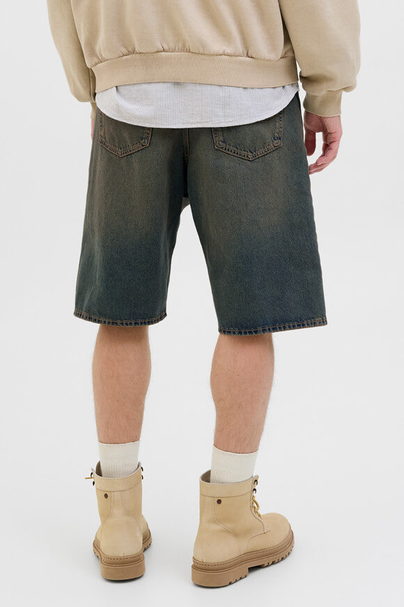 Iron bermuda en jean extra baggy fit - Dark Blue Denim