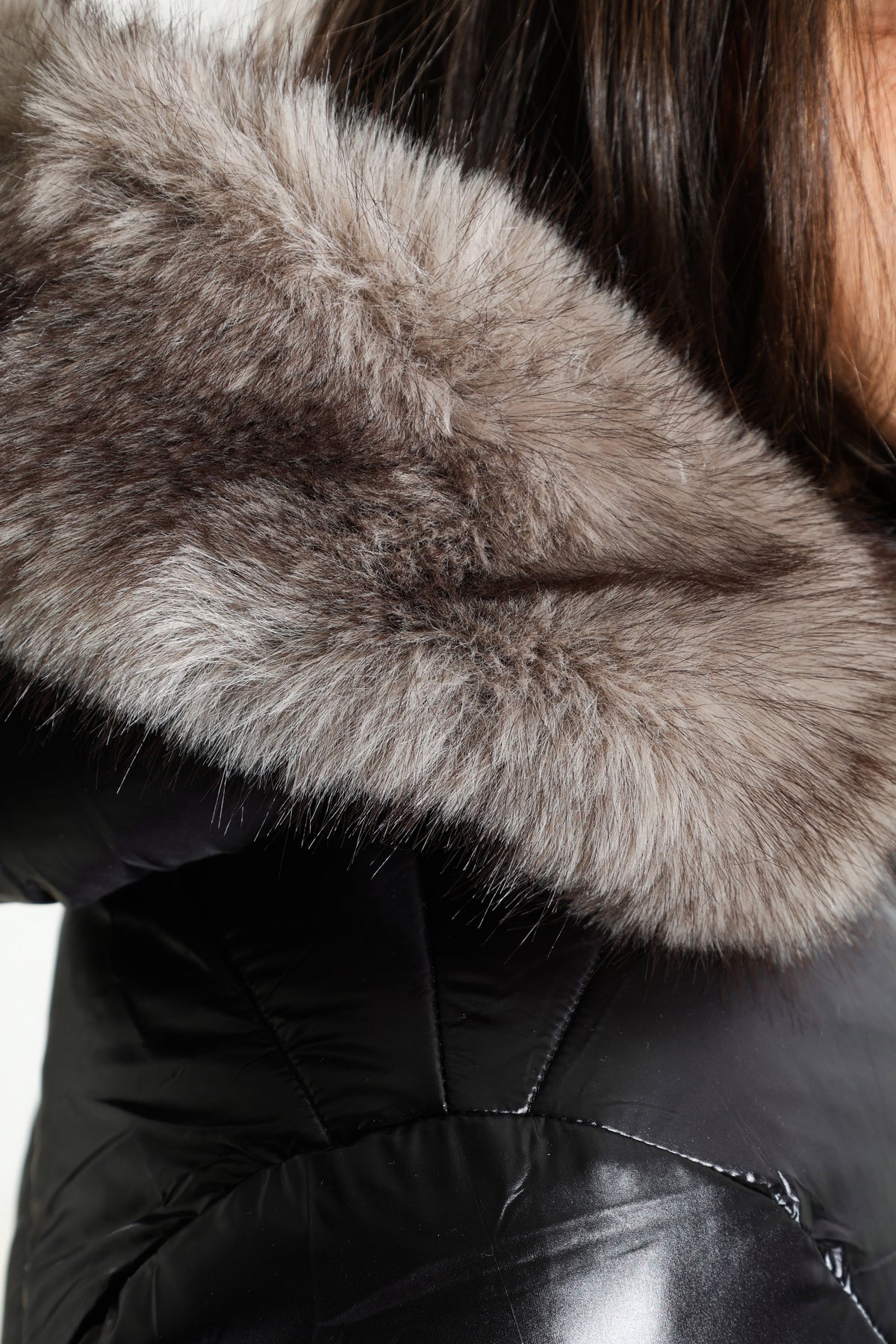 Pufferjacke in Glanz-Optik