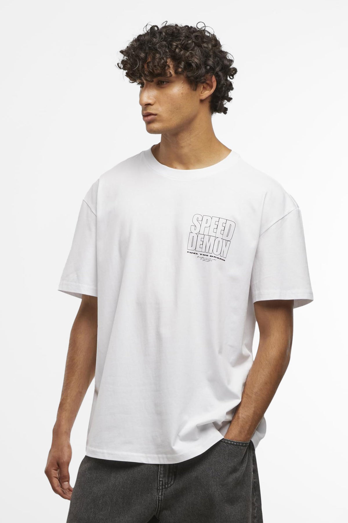 Speed Demon Oversize T-Shirt - White