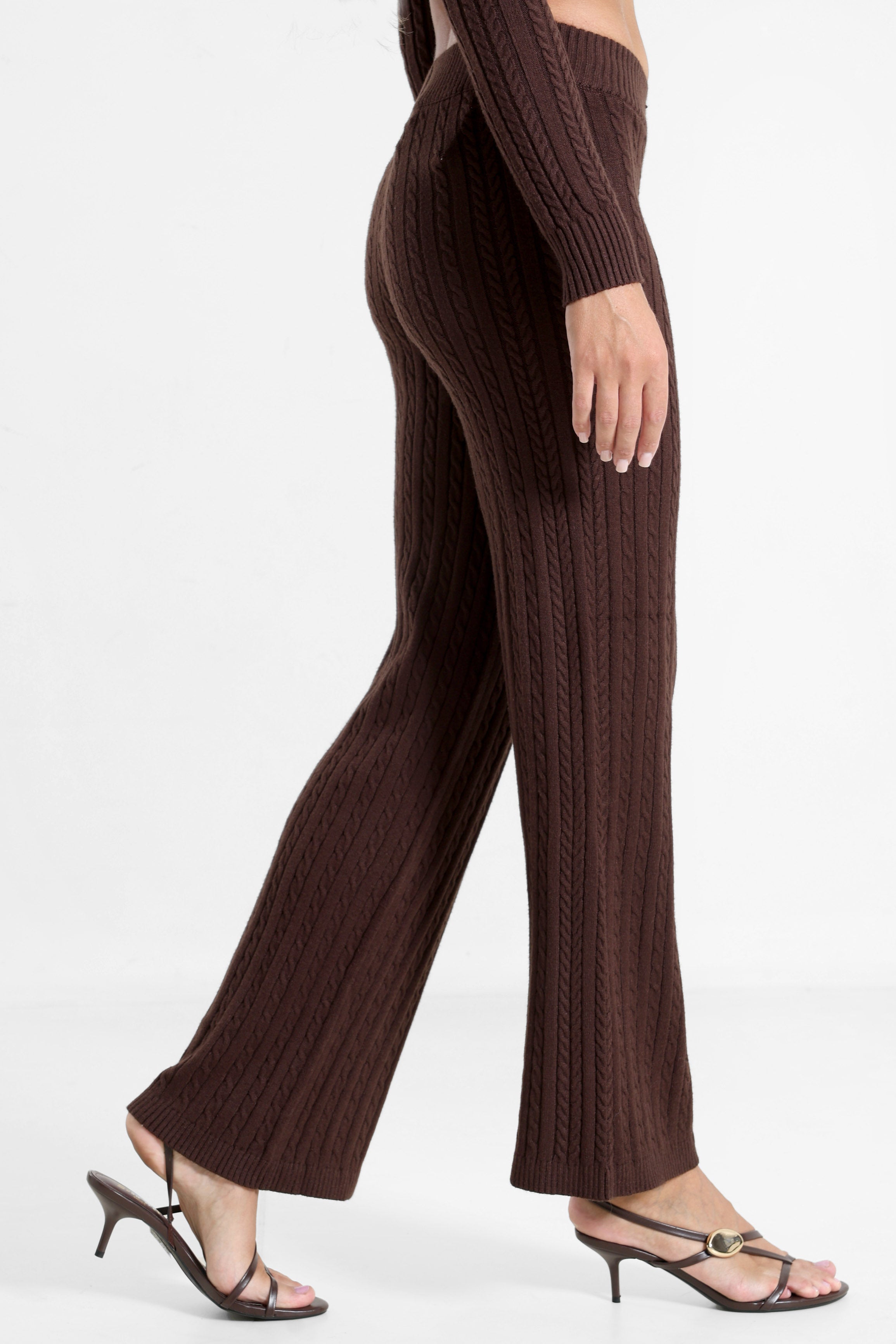 Strickhose - Braun