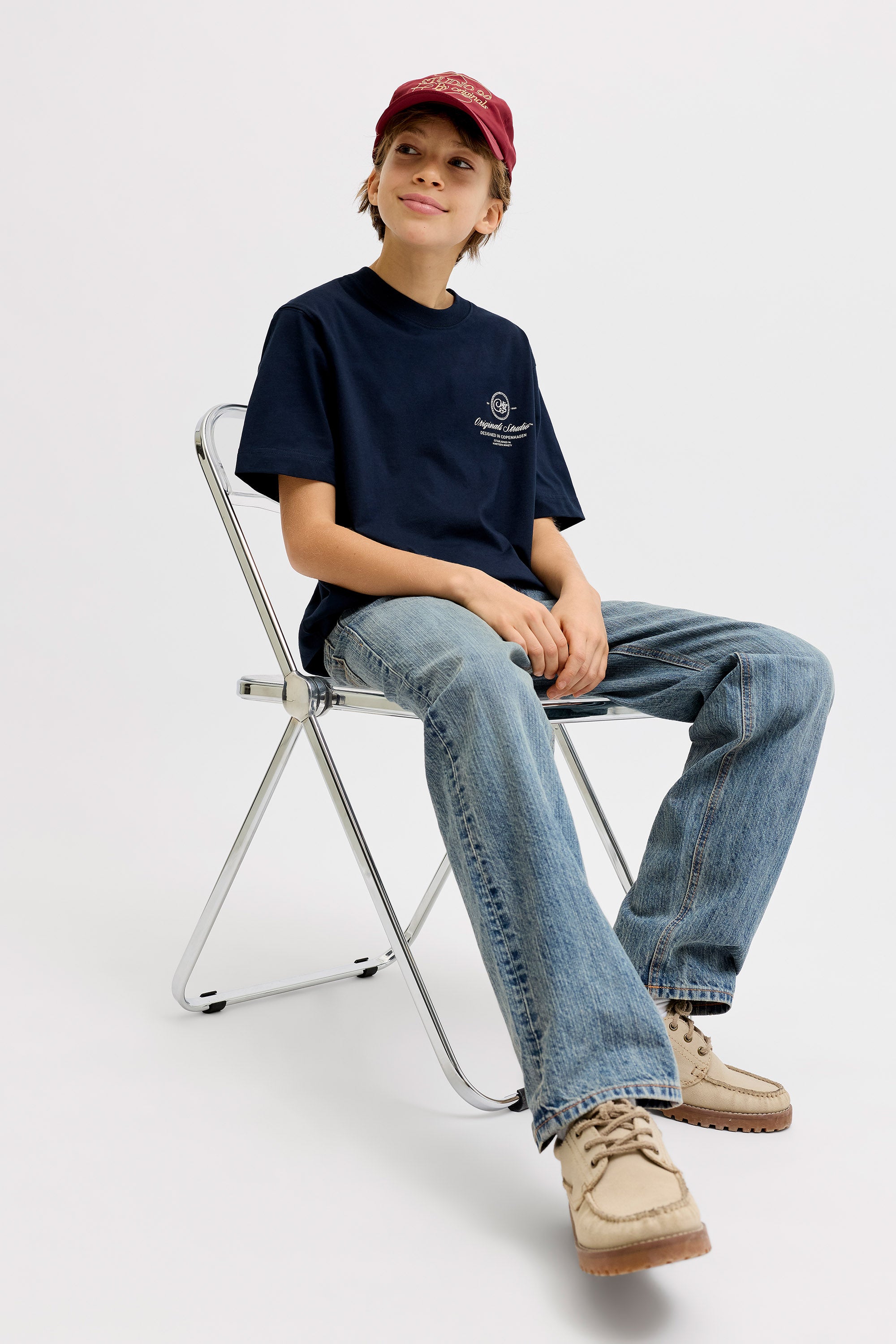 JJICHRIS Relaxed Fit Jeans - Blue Denim