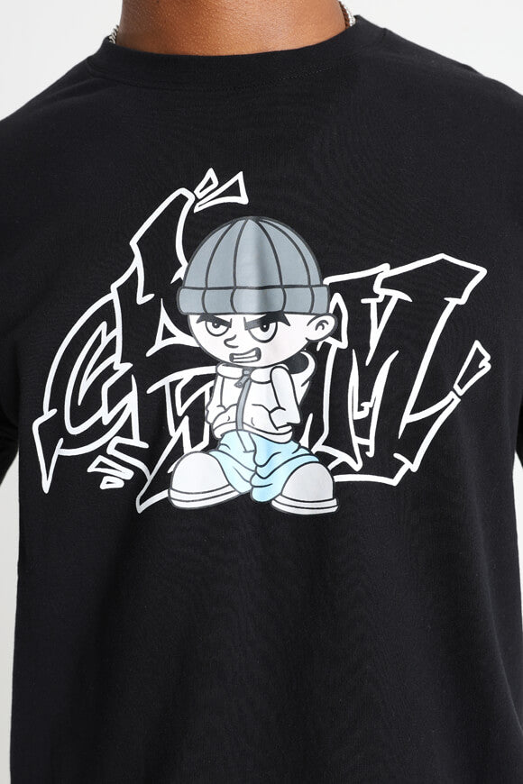 Langarmshirt - Black + White