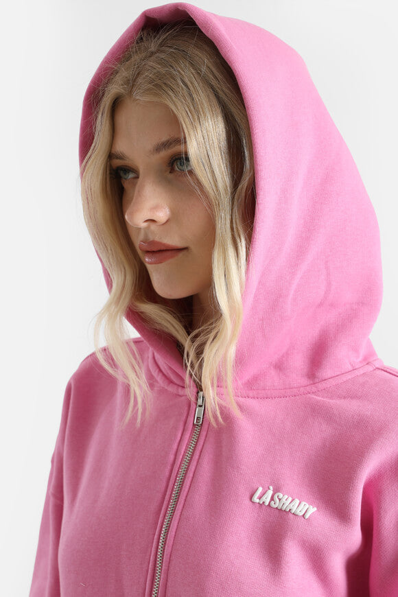 Sweat à capuche oversize - Rose