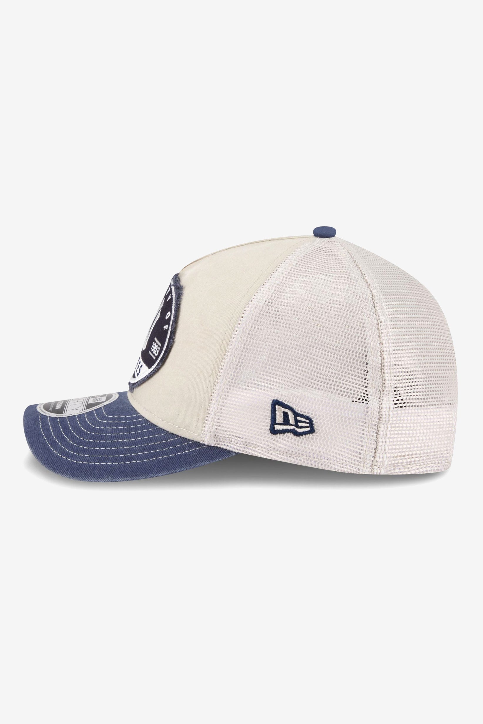 Cappellino trucker / snapback - Beige + Blue