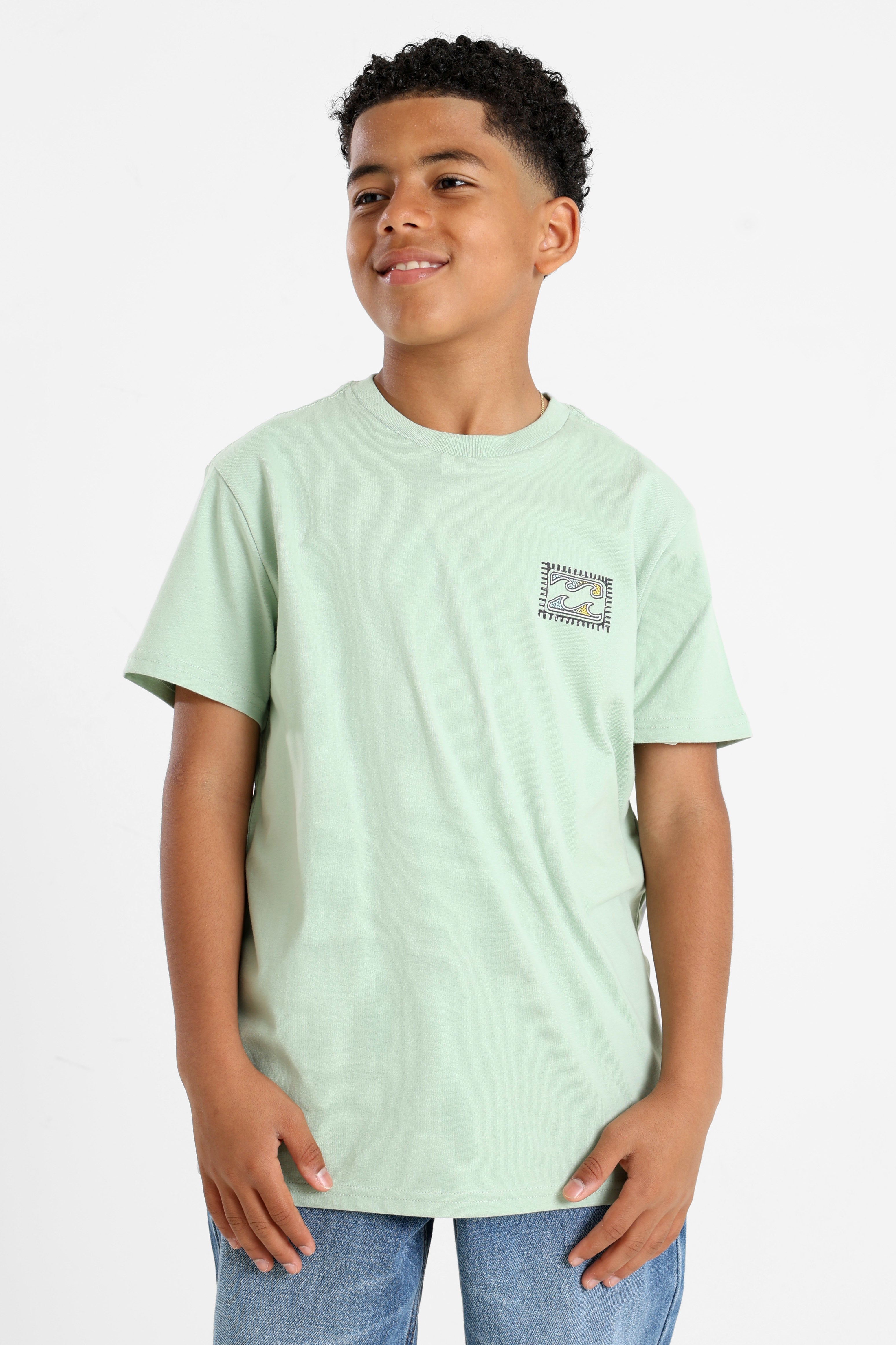 Crayon Wave T-Shirt - Seafoam