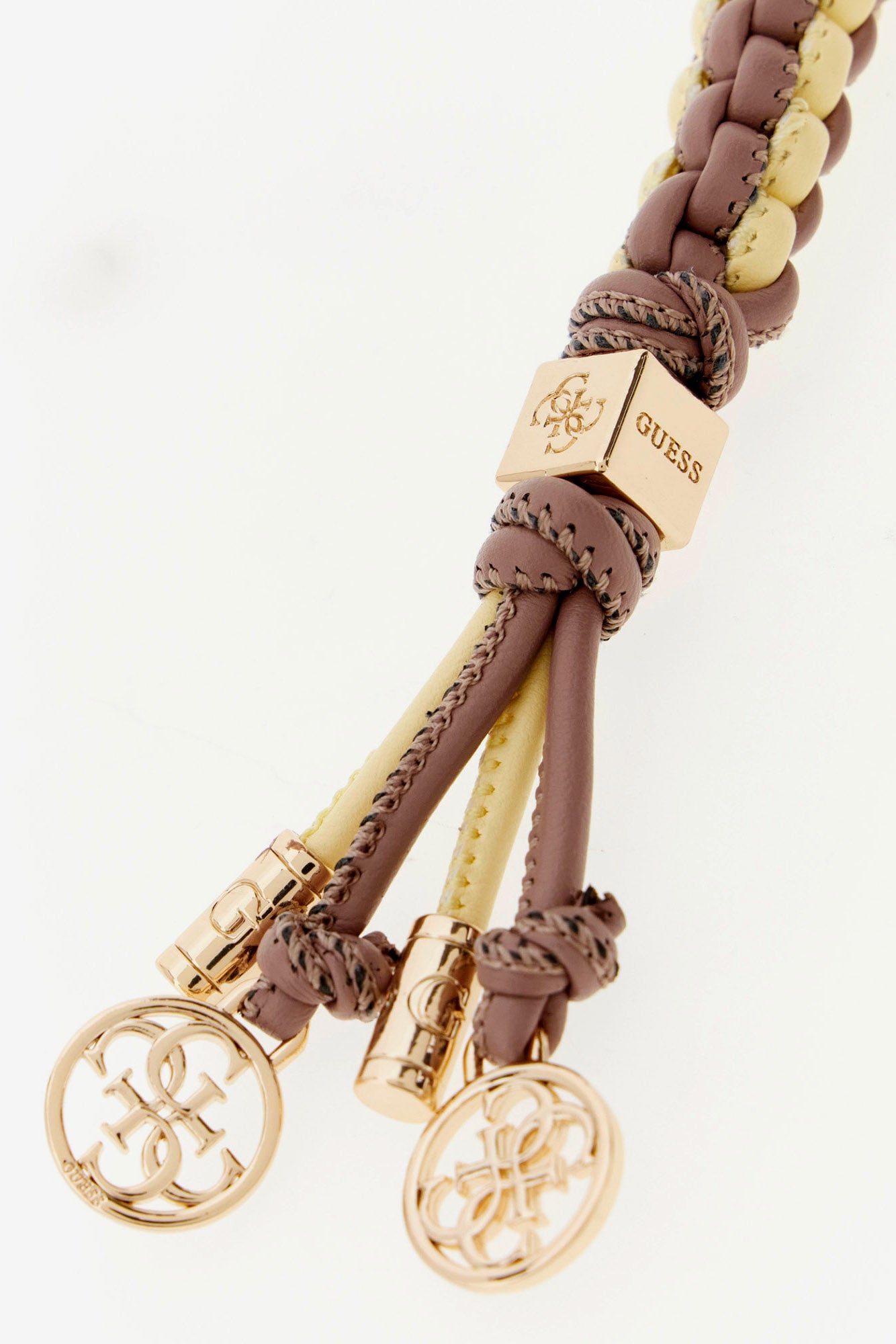 Porte-clés - Taupe + Jaune clair