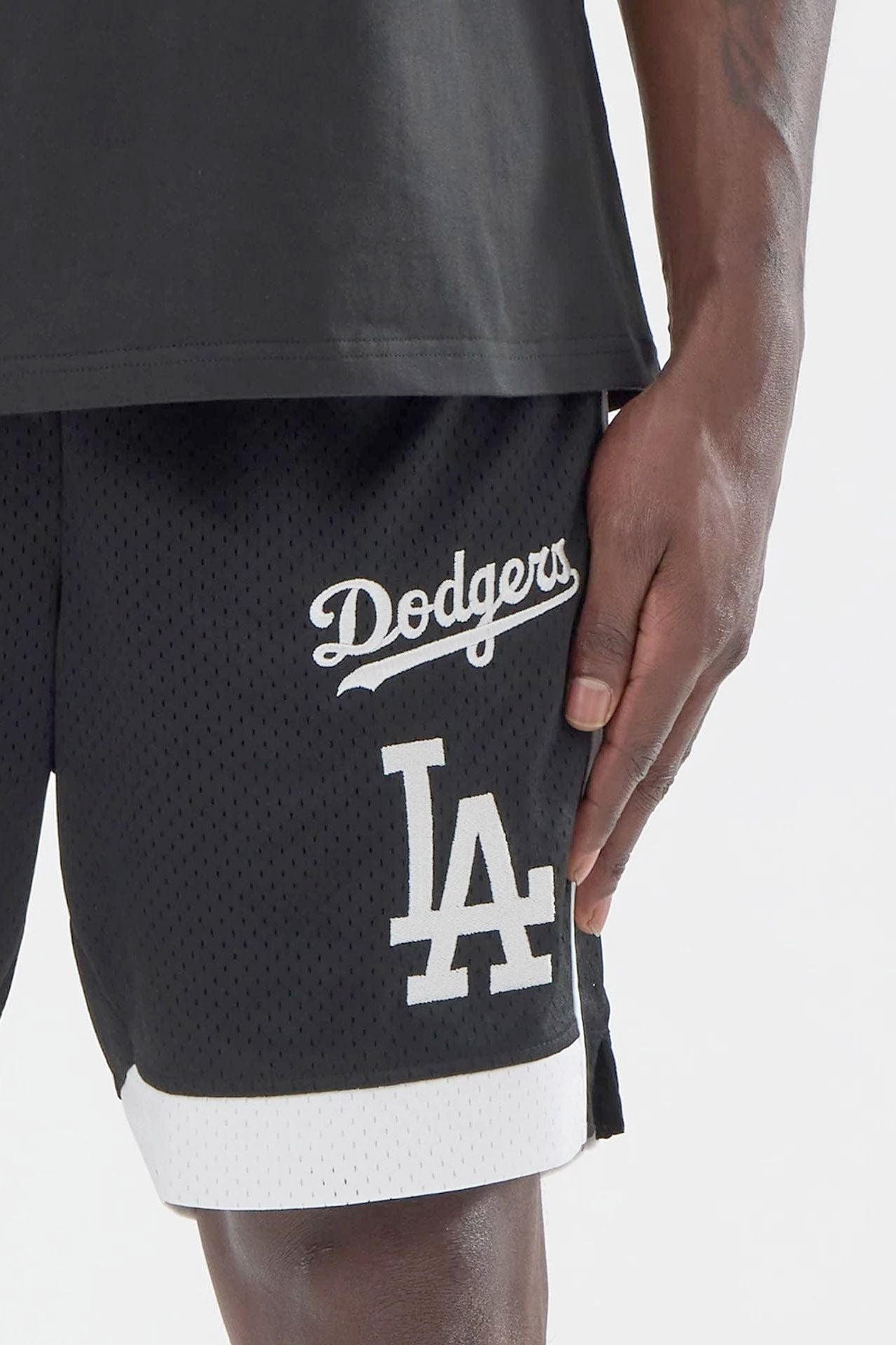 Short in rete mesh - Black + White