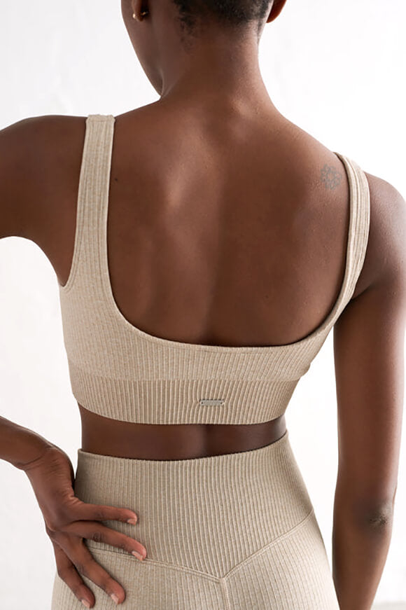 Seamless Sport-Bralette - Beige Heather