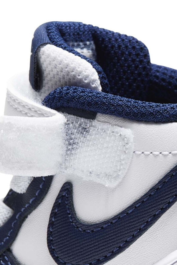 Baskets pour bébé Court Borough 2 - Blanc + Blue Void + Bleu Signal