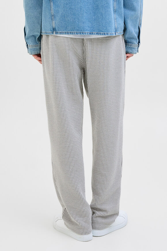 JPSTKARL Strukturierte Stoffhose - Dark Navy + Cloud Dancer