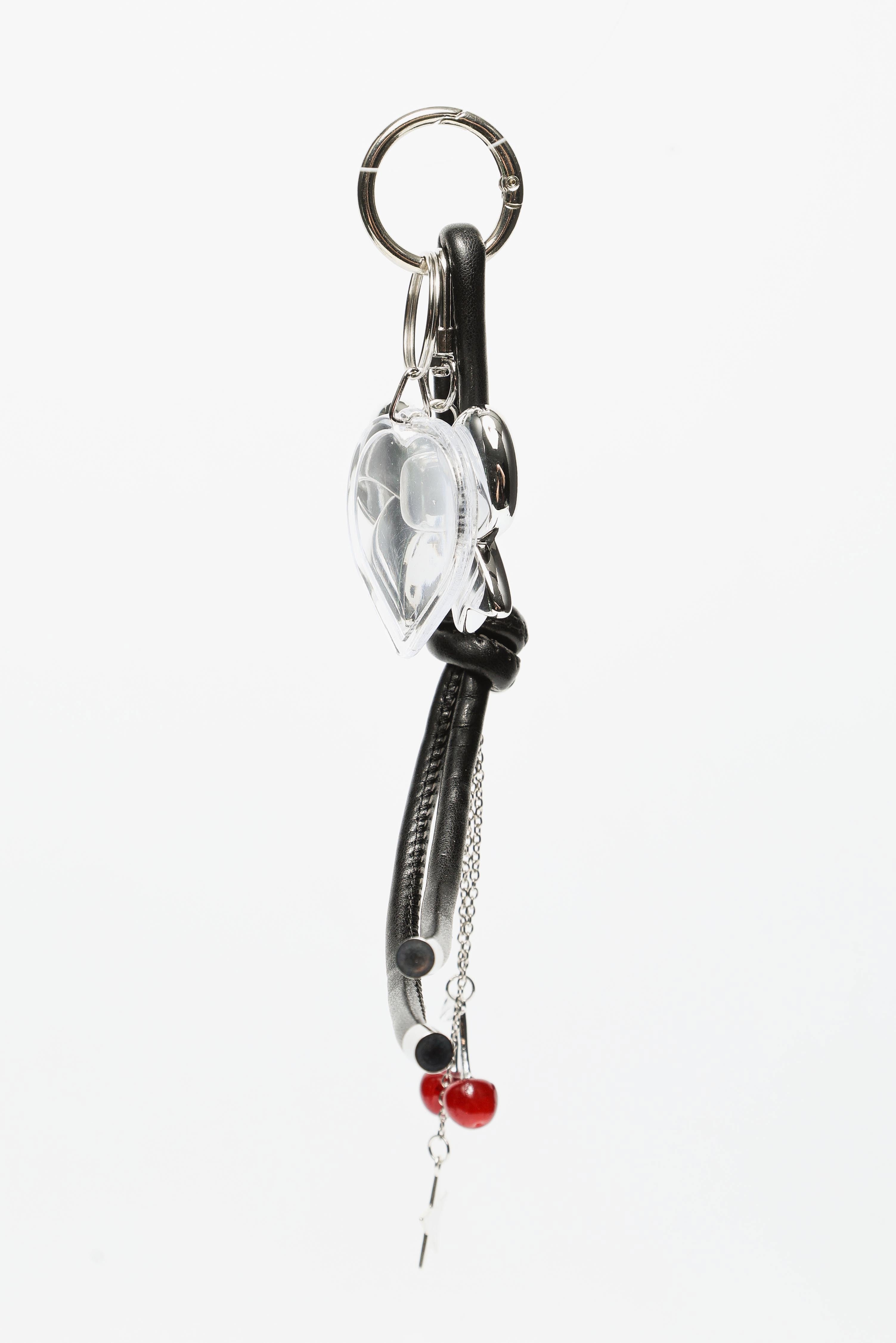 Key ring - Silver + Black