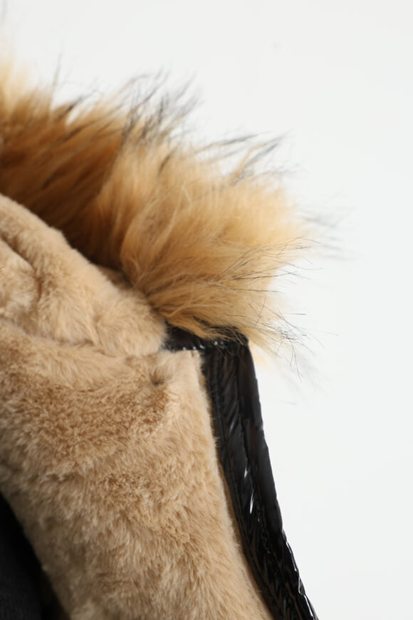 Vinyl Pufferjacke - Black