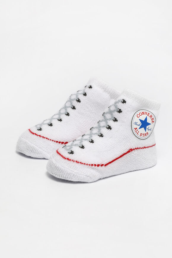 Doppelpack Baby Socken - Schwarz + Weiss