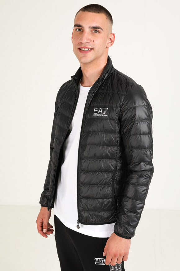 Lightweight puffer down jacket - black