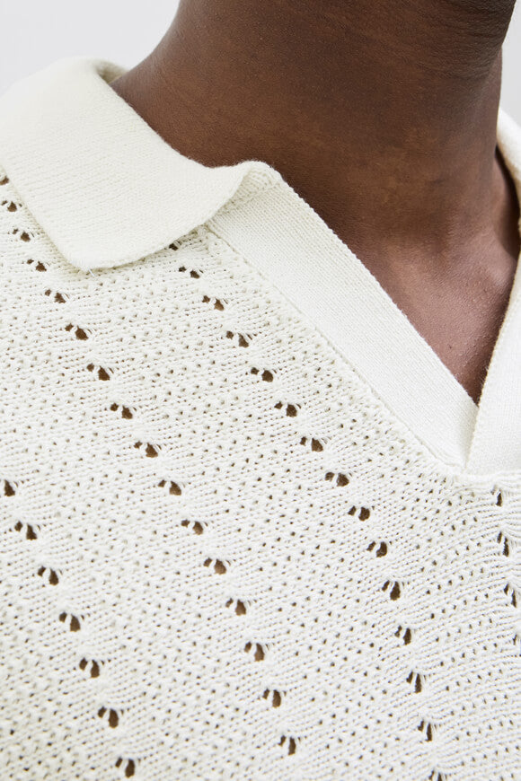 JORPAROS polo en tricot - Sea Salt