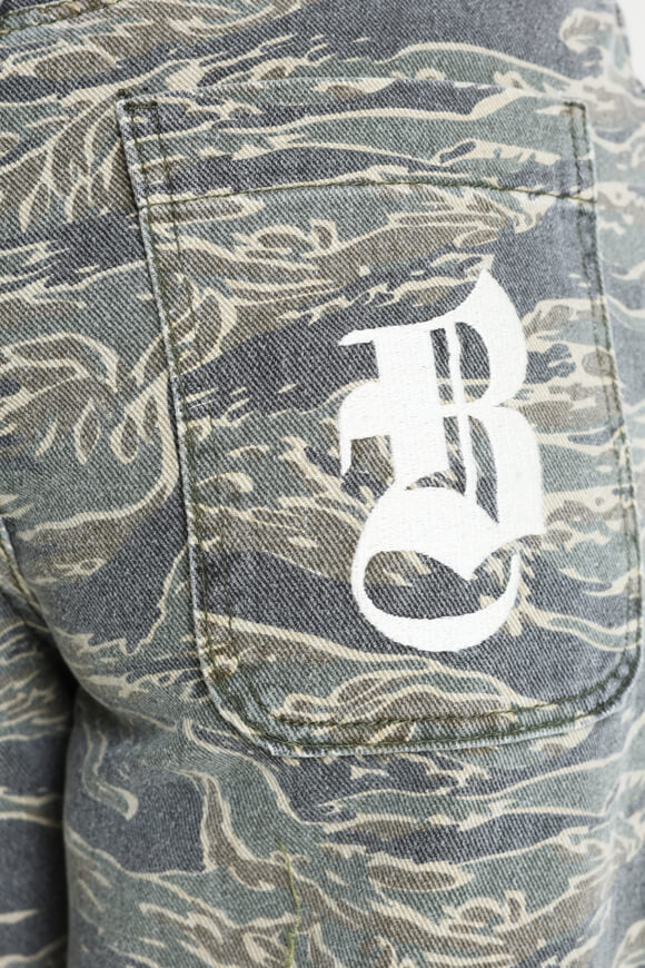 Baggy jeans - gray + camouflage