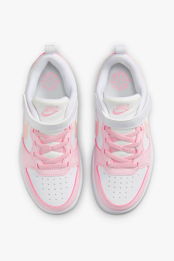Sneaker Court Borough Recraft per bambini - Schiuma bianca e rosa