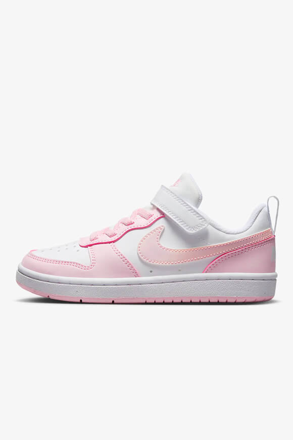 Court Borough Recraft Kids Sneaker - White + Pink Foam
