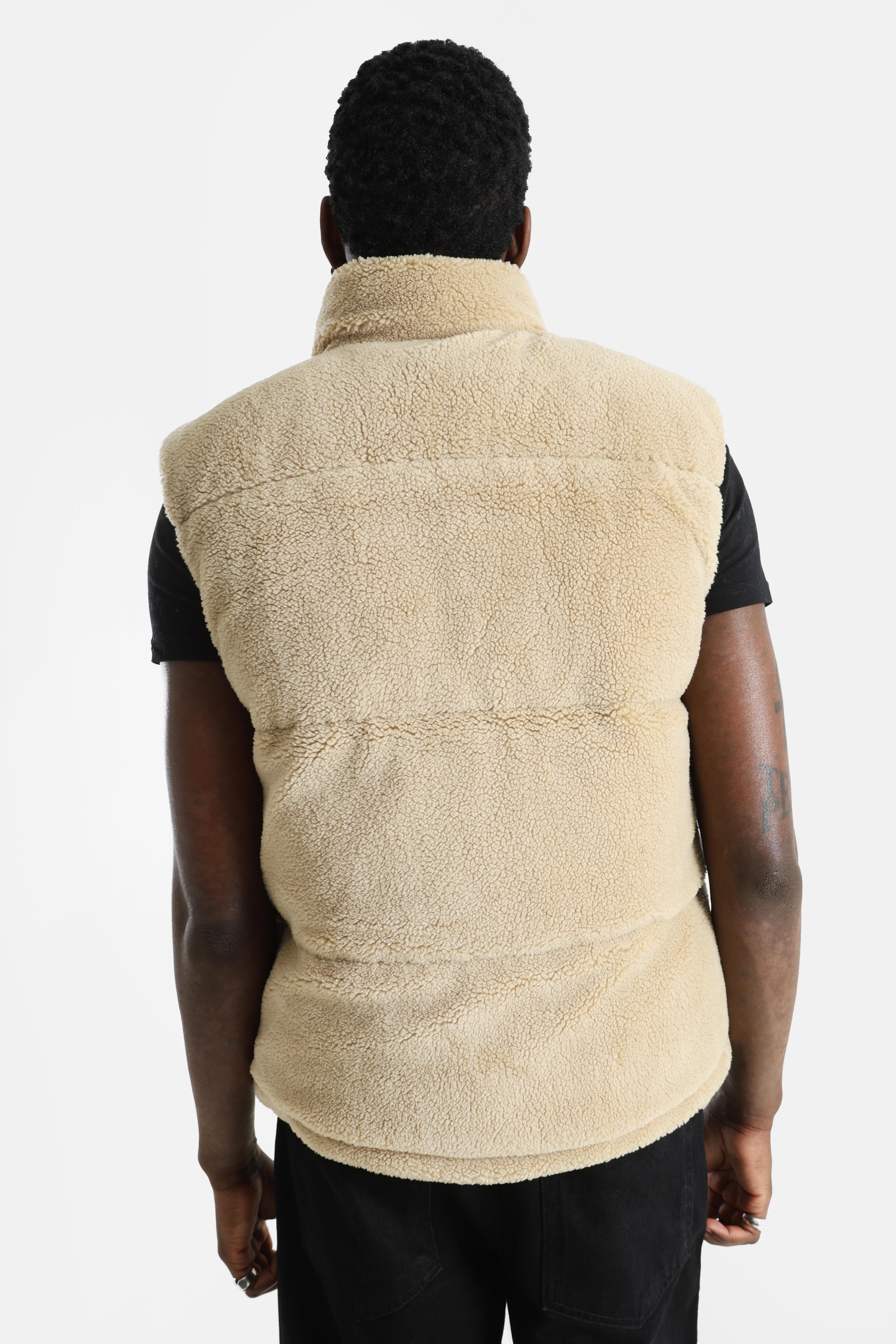 Landin Teddy Puffer Gilet - Sand