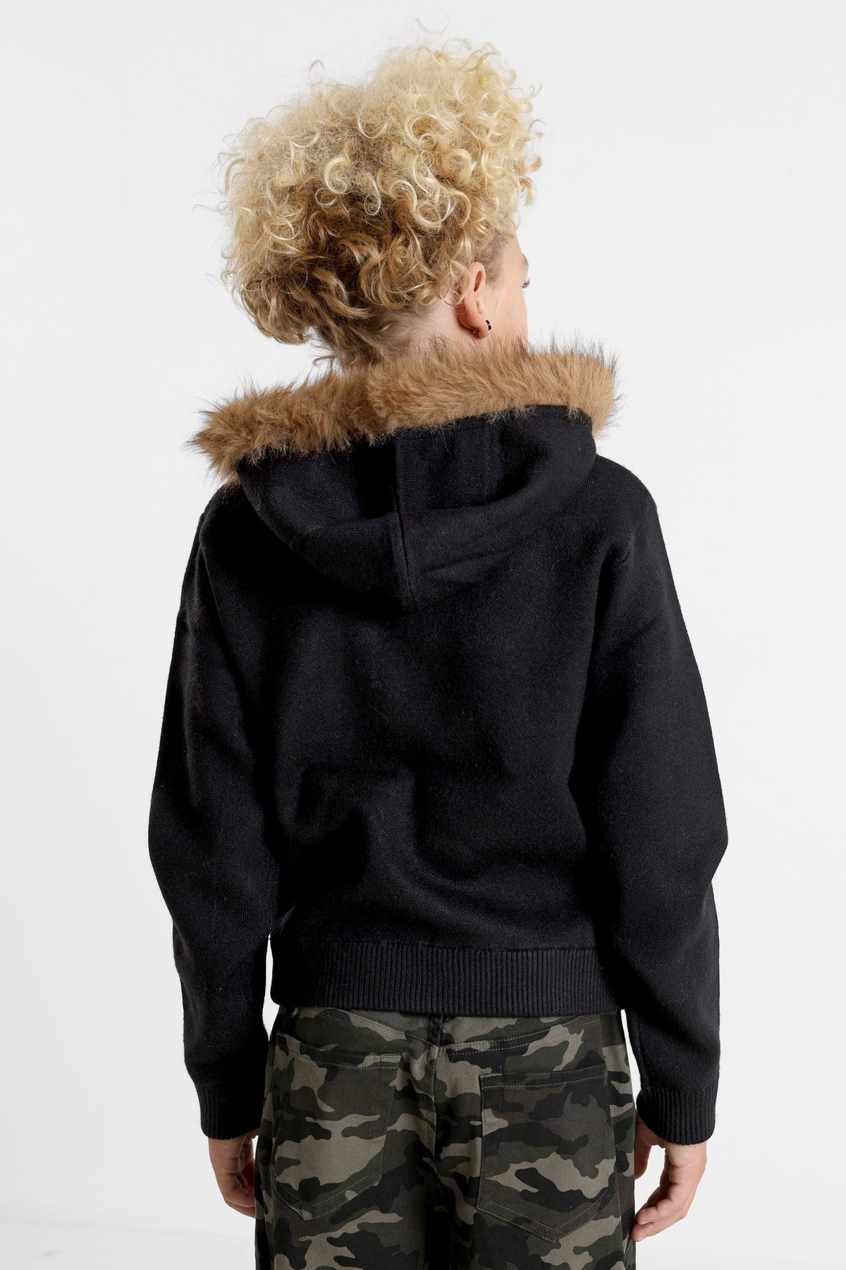 Strickjacke - Schwarz