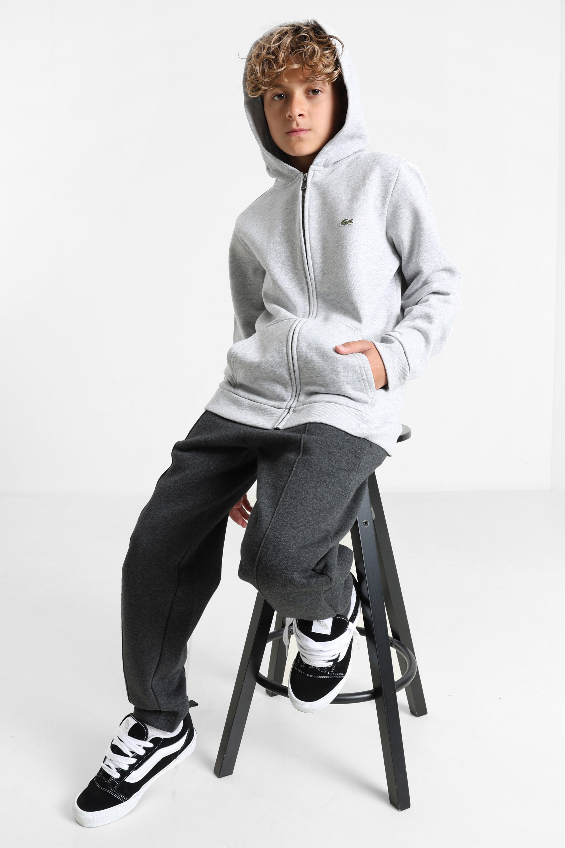 Kapuzensweatjacke - Silver Chine