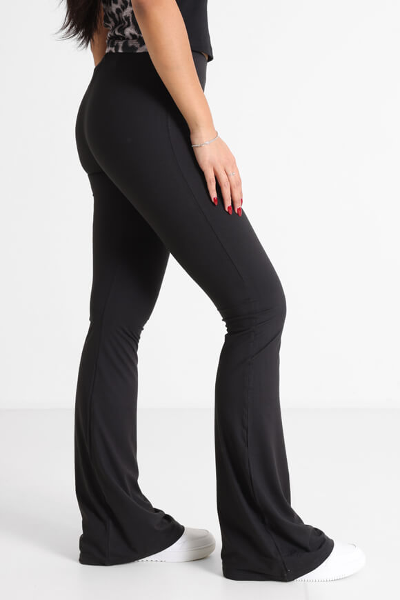 Flare Leggings - Schwarz