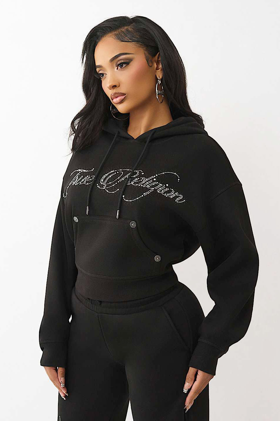 Hooded sweatshirt - Black
