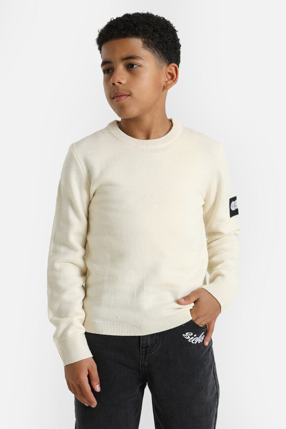 Pull en maille fine - blanc cassé