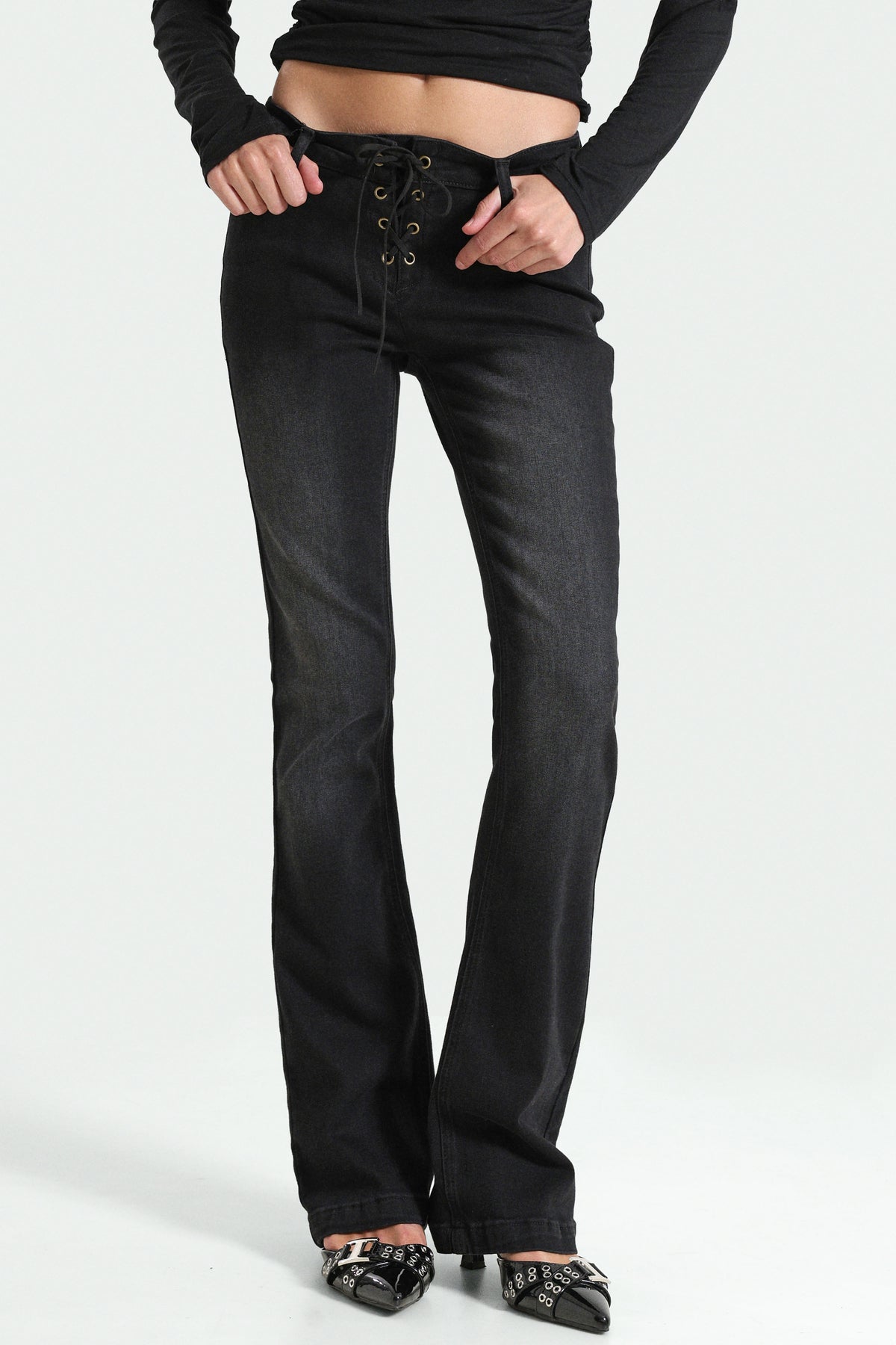 Jean bootcut - Noir