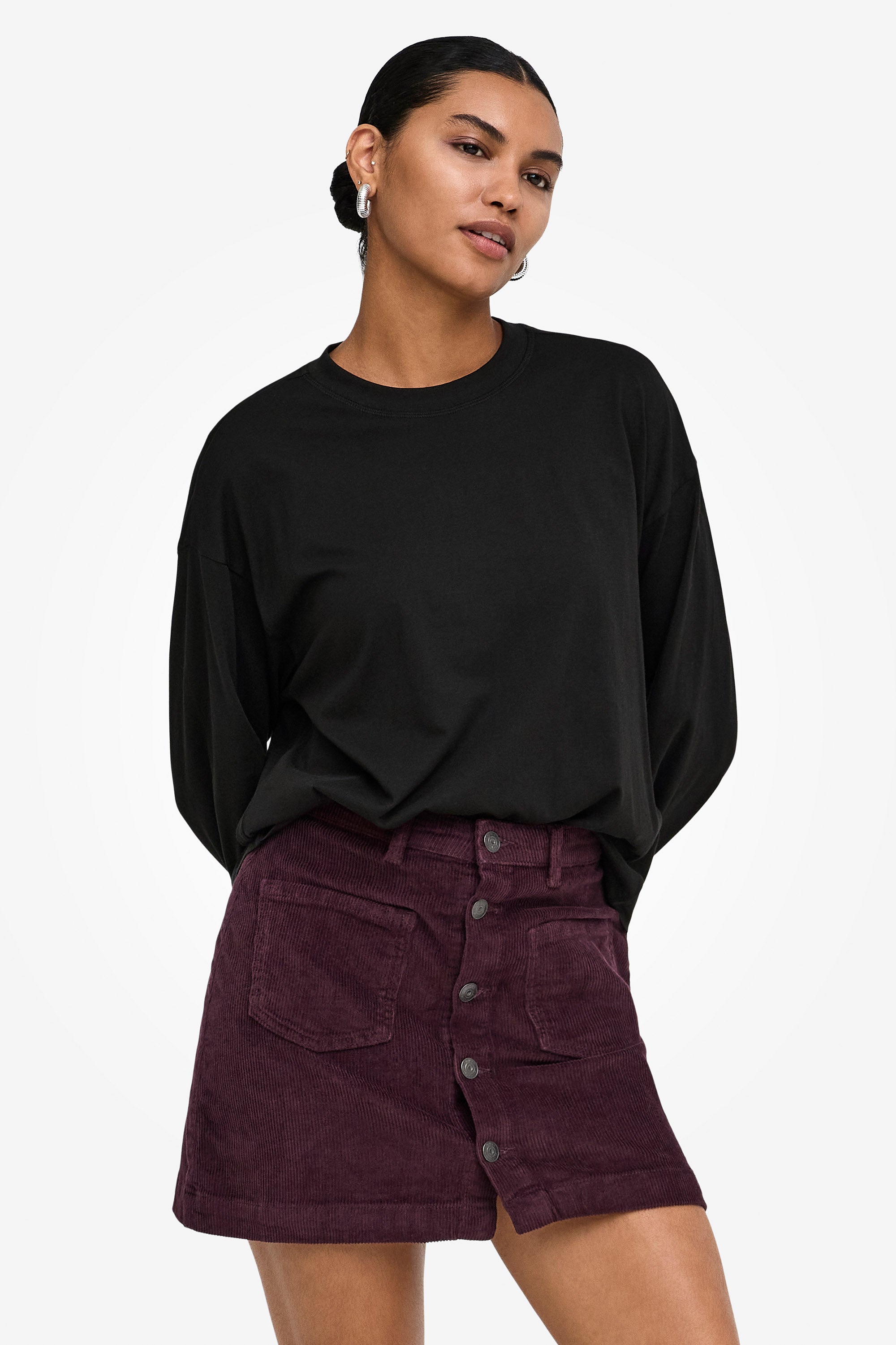ONLHAPPY Langarmshirt - Black