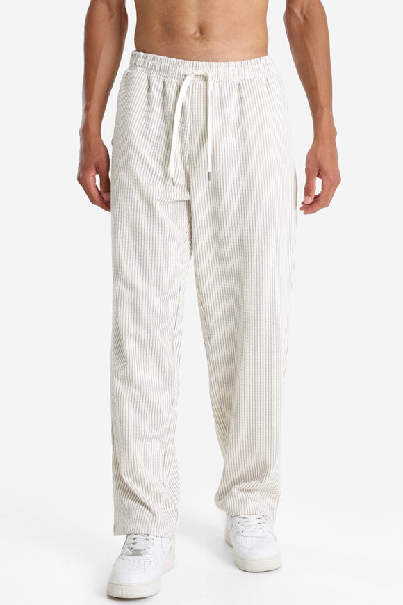 JPSTKARL Strukturierte Stoffhose - Plaza Taupe + Cloud Dancer