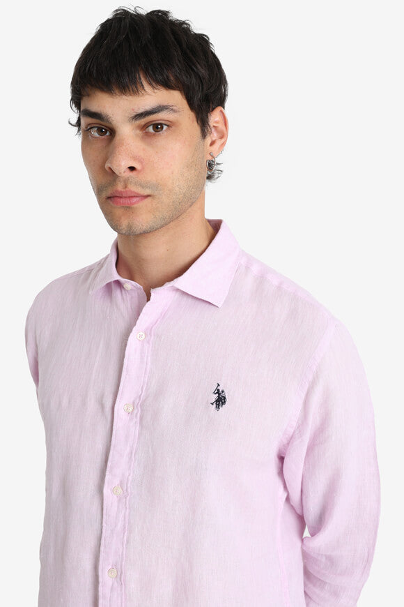 Zed linen shirt - Lilac