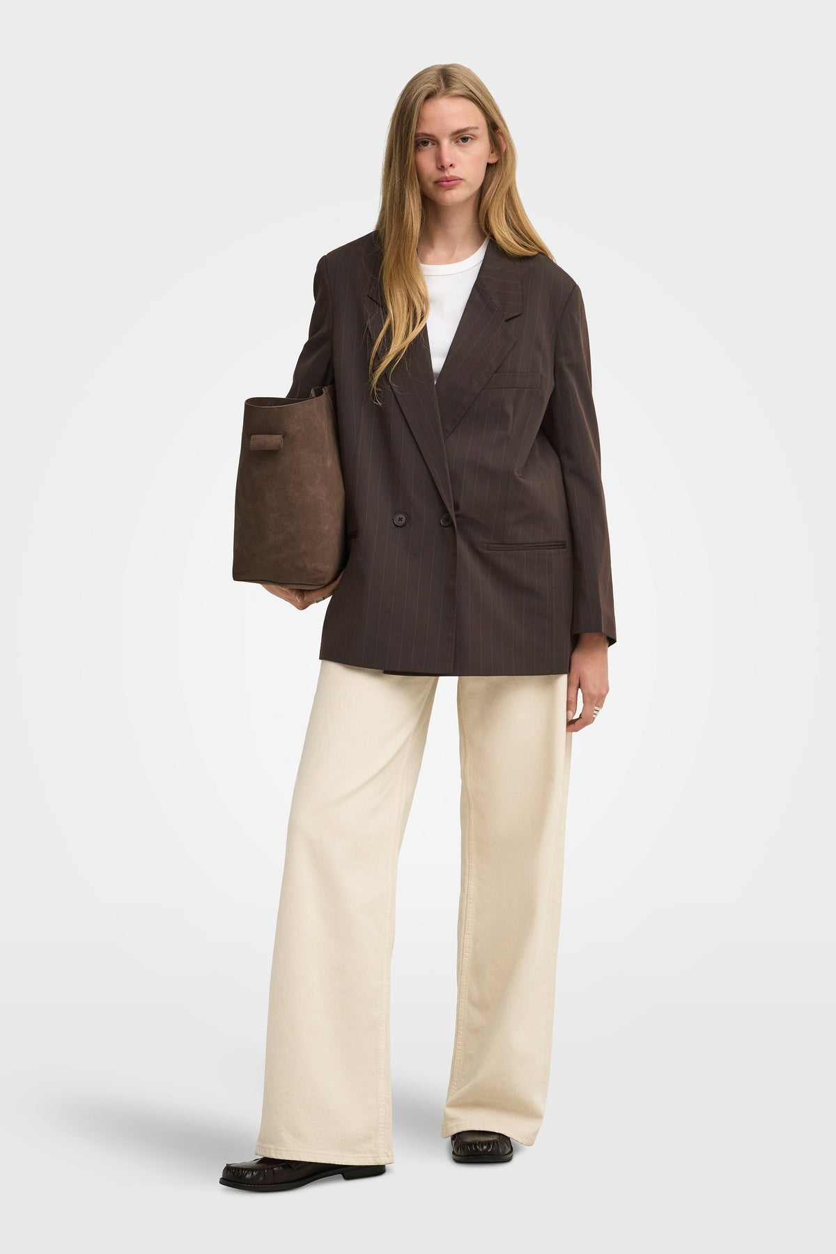 ONLALDEN blazer ample - Mole