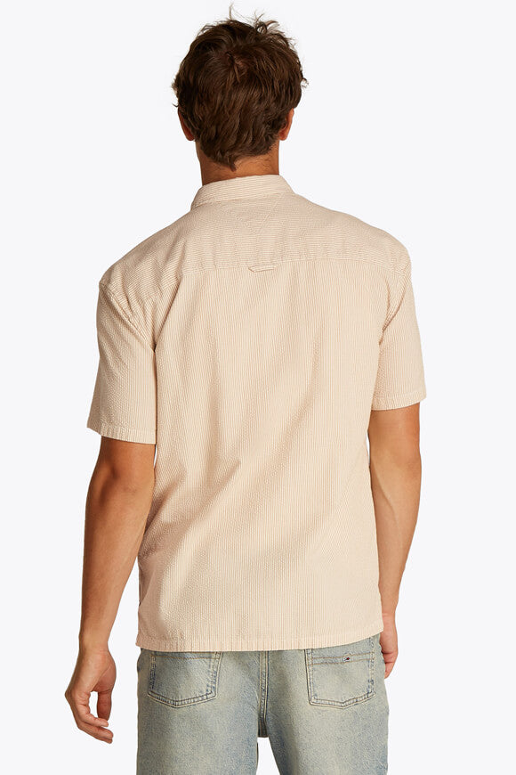 Hemd aus Seersucker - Relic Tan