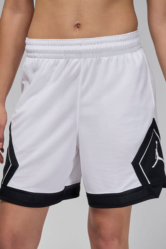 Diamond Mesh Shorts - White + Black