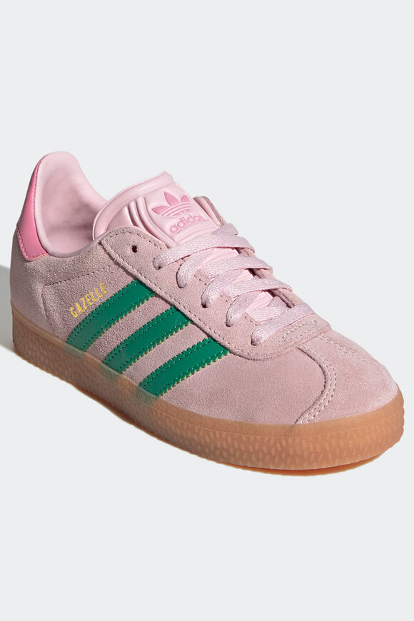Gazelle Kids Sneaker - Clear Pink + Court Green