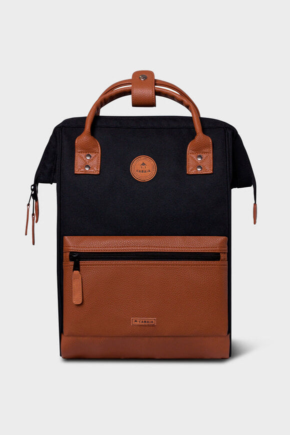 Rucksack 18L - Schwarz + Camel