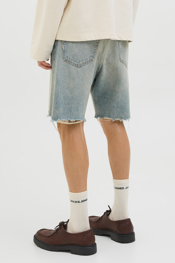 JJITONY JJCOOPER short en jean loose fit - Blue Denim