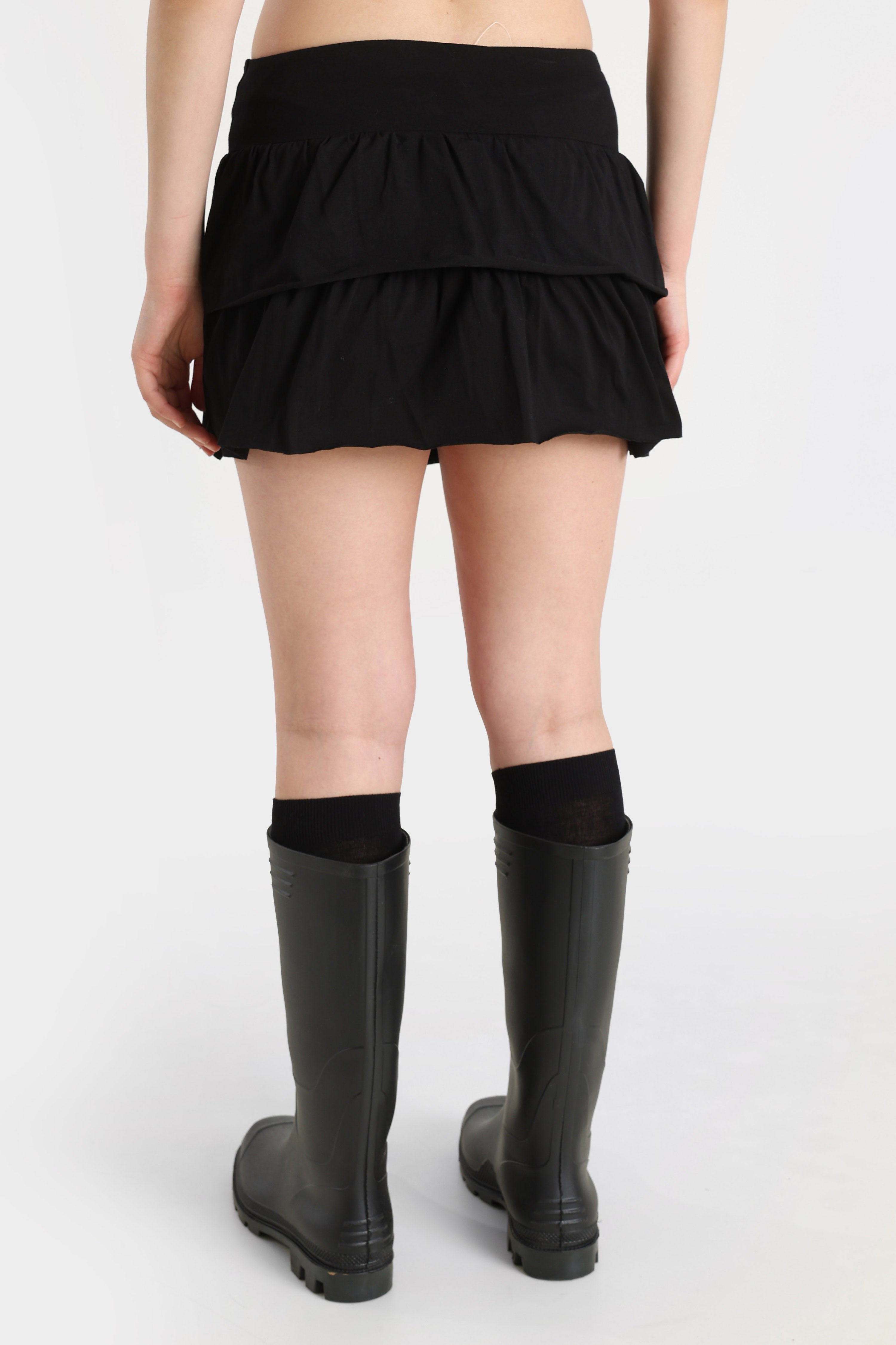 Minirock mit Innenshorts - Schwarz