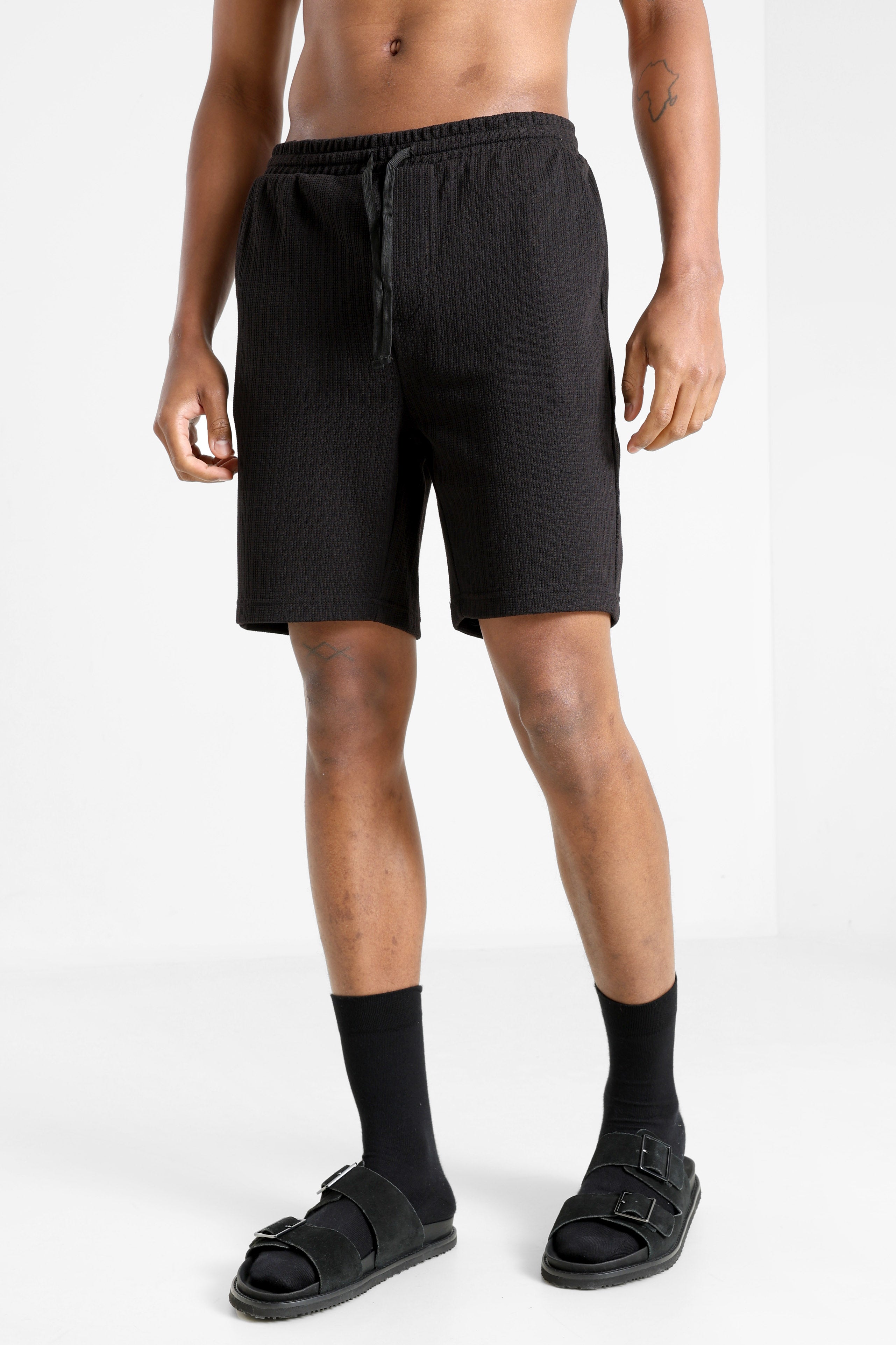 Short ONSTREY in tessuto strutturato - Black