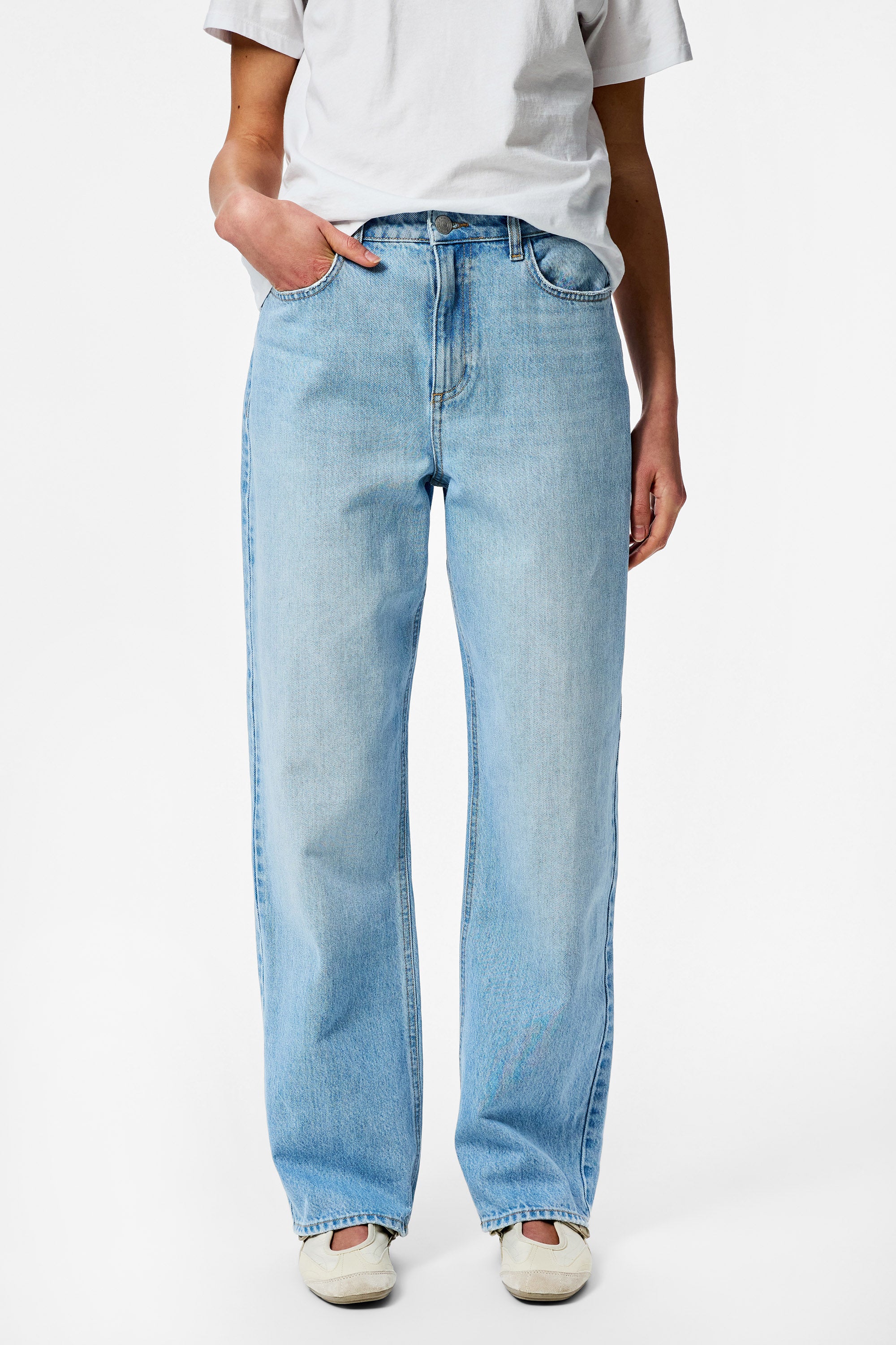 PCKATE Straight Fit Jeans L32 - Light Blue Denim