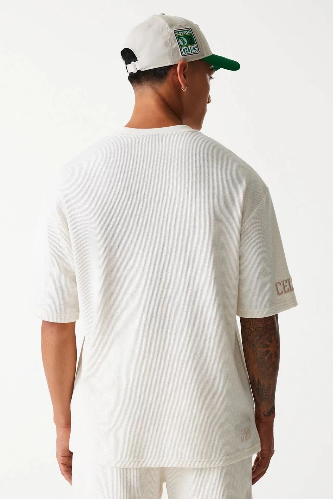 T-Shirt ample en tissu gaufré - Offwhite