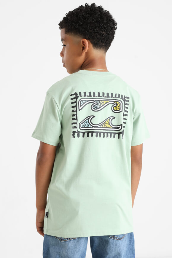 Crayon Wave T-Shirt - Seafoam