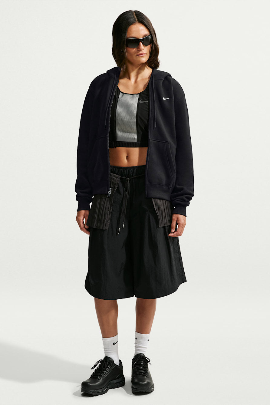 Kapuzensweatjacke - Black