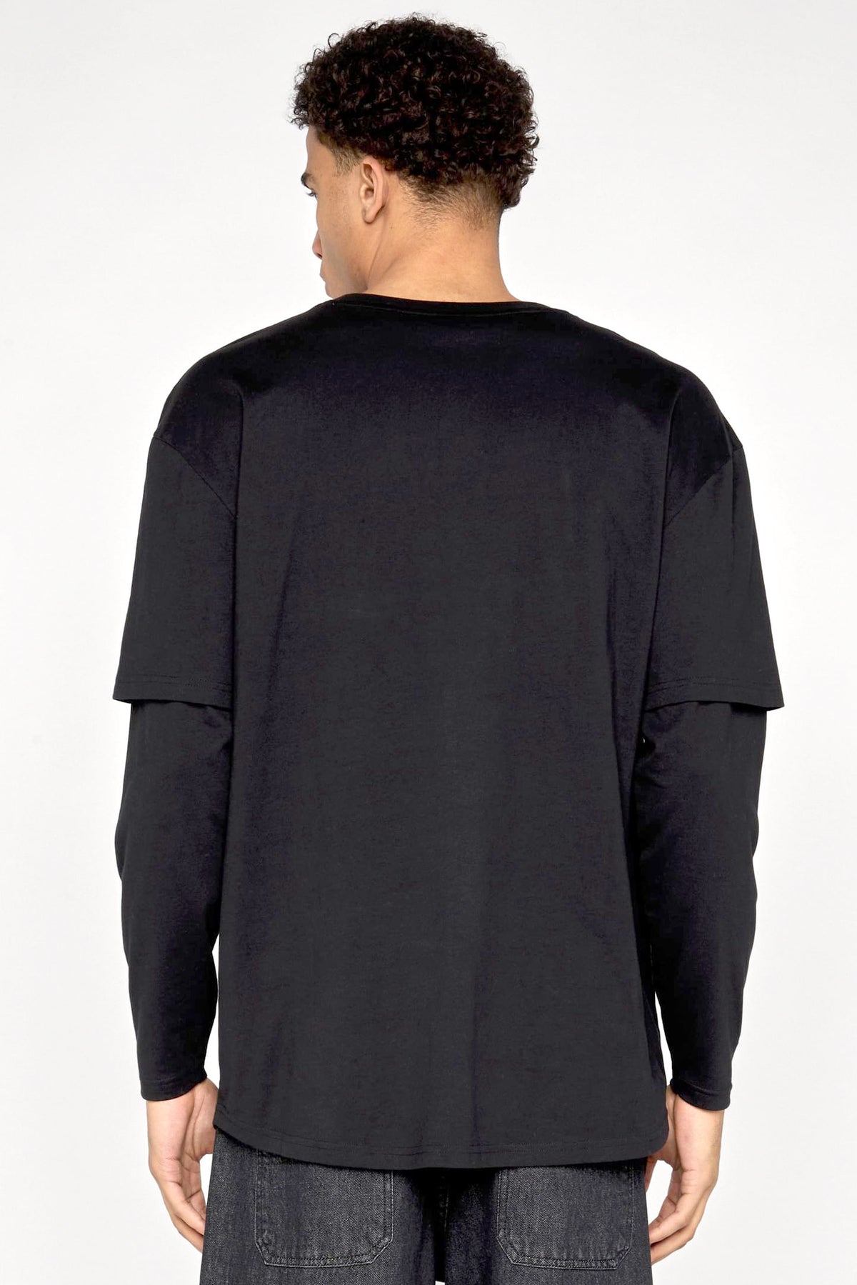 Camicia ampia maniche lunghe - Black